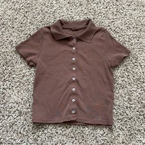 brandy melville button top